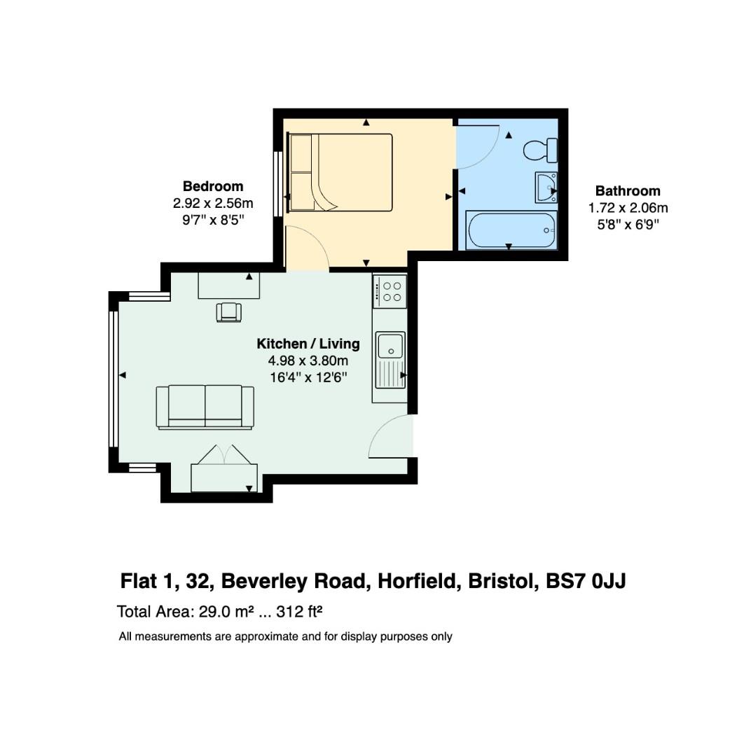 Floorplan for Beverley Road, Horfield, Bristol